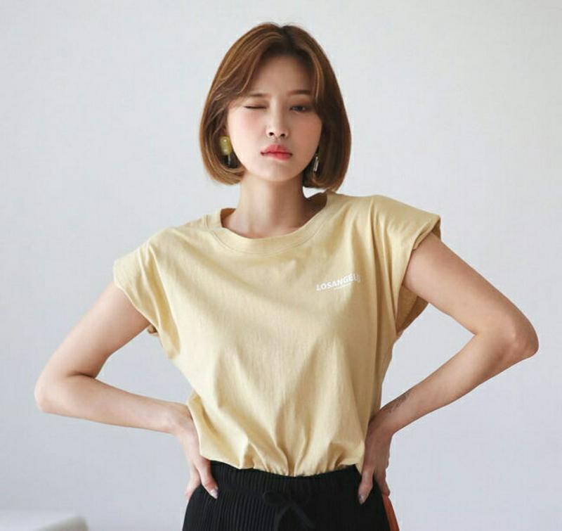 【新作10%OFF】ミニレタリングTシャツ・全4色・t60498 レディース【tops】【韓国 ファッション トップス Tシャツ