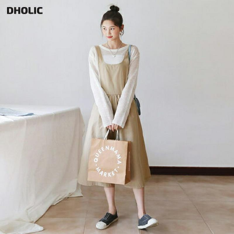 【新作10%OFF】スクエアフレアワンピース・全4色・b60514 レディース【ops】【韓国 ファッション ワンピース ロング