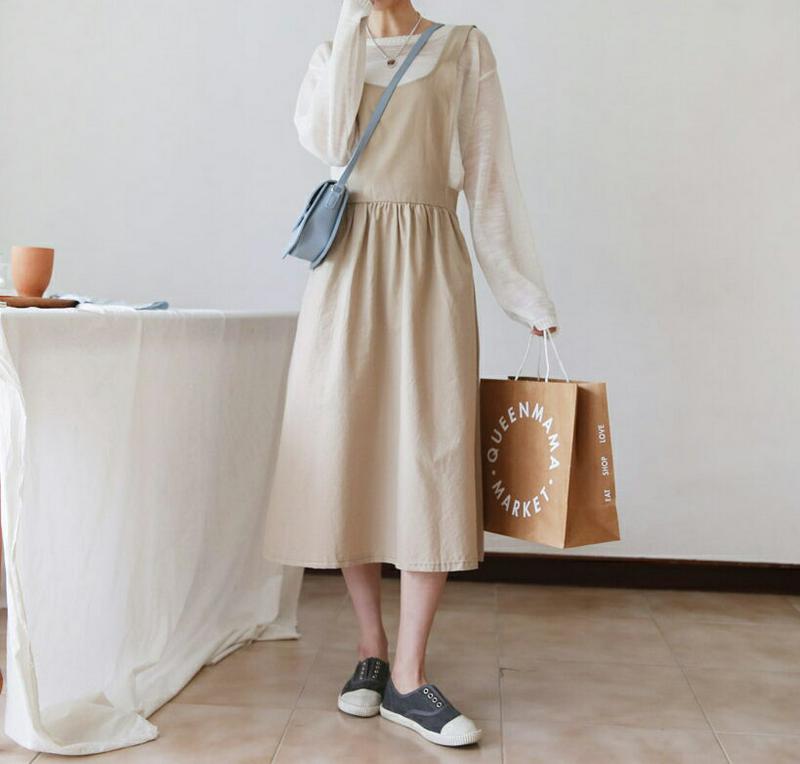 【新作10%OFF】スクエアフレアワンピース・全4色・b60514 レディース【ops】【韓国 ファッション ワンピース ロング