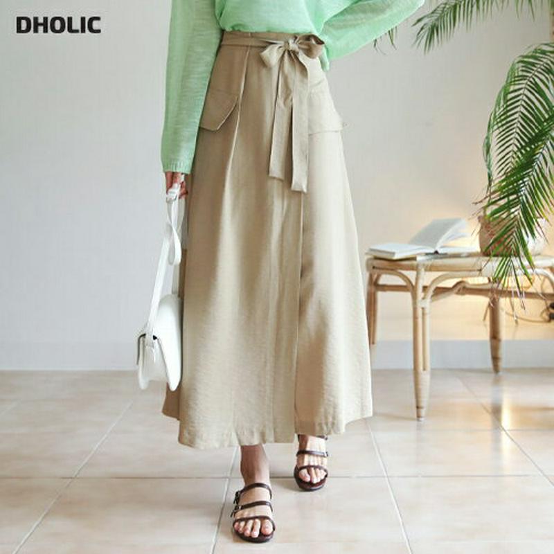 【新作10%OFF】ストラップ付フラップスカート・全3色・b60537 レディース【sk】【韓国 ファッション ボトムス スカー