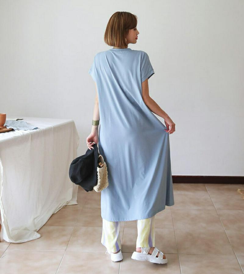 【新作10%OFF】ショートスリーブワンピース・全4色・b60515 レディース【ops】【韓国 ファッション ワンピース ロン