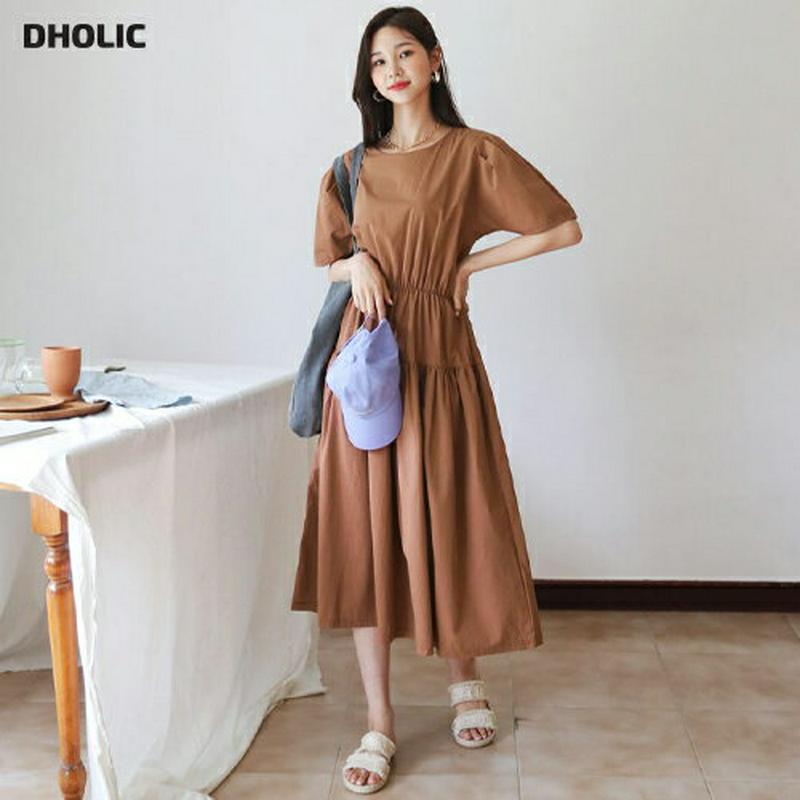 【新作10%OFF】パフギャザーワンピース・全3色・b60518 レディース【ops】【韓国 ファッション ワンピース ロングワ