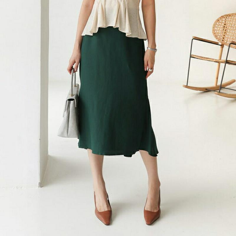 【新作10%OFF】バックフレアスカート・全3色・b63440 レディース【sk】【韓国 ファッション スカート ロング ロング