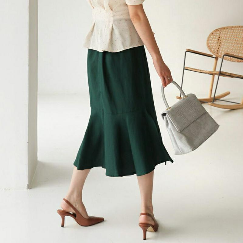 【新作10%OFF】バックフレアスカート・全3色・b63440 レディース【sk】【韓国 ファッション スカート ロング ロング