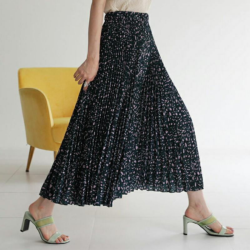 【新作10%OFF】レオパードプリーツパンツ・全4色・b63438 レディース【sk】【韓国 ファッション スカート ロングスカ