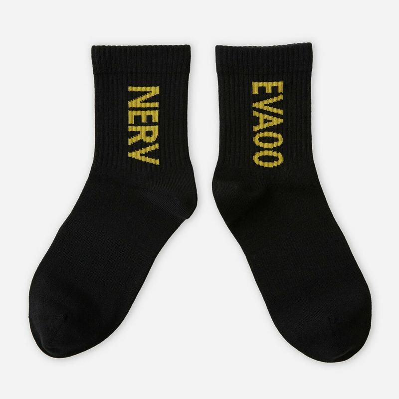 【全品送料無料★〜12/26 23:59迄】【あす楽】【靴下屋】エヴァンゲリオン×靴下屋 EVAネルフロゴアメリブソックス 22〜24cm ※限定コラボパッケージ付き / 靴下 タビオ Tabio くつ下 エヴァンゲリオン エヴァ レディース 日本製 2112ka