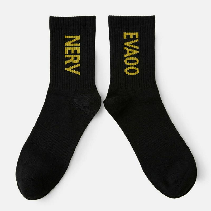 【全品送料無料★〜12/26 23:59迄】【あす楽】【Tabio MEN】エヴァンゲリオン×靴下屋 EVAネルフロゴアメリブソックス 25〜27cm ※限定コラボパッケージ付き / 靴下 タビオ Tabio くつ下 エヴァンゲリオン エヴァ メンズ 日本製 2112ka