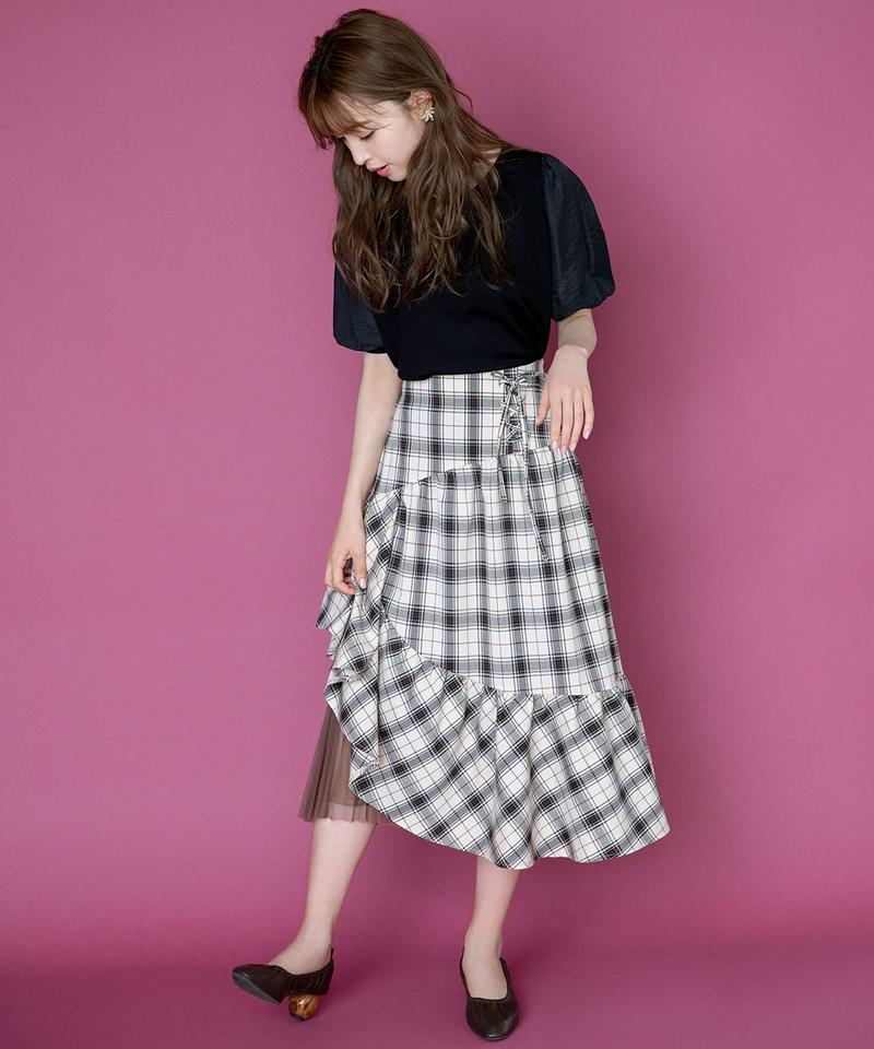 アシメラッフルチュールスカート