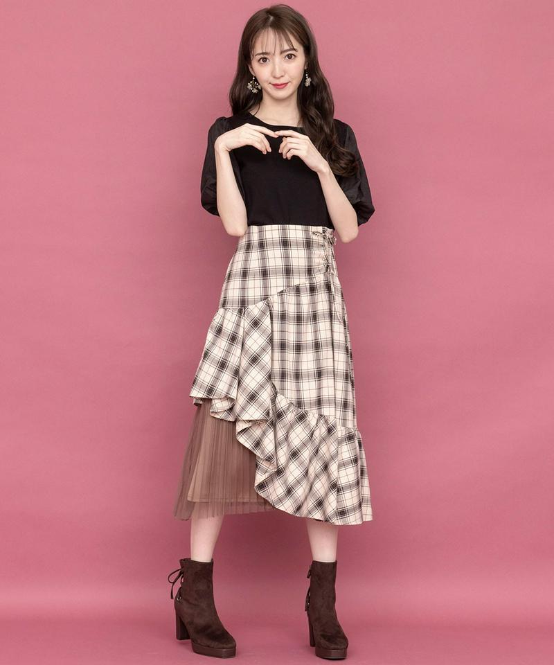 アシメラッフルチュールスカート