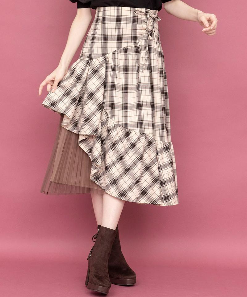アシメラッフルチュールスカート