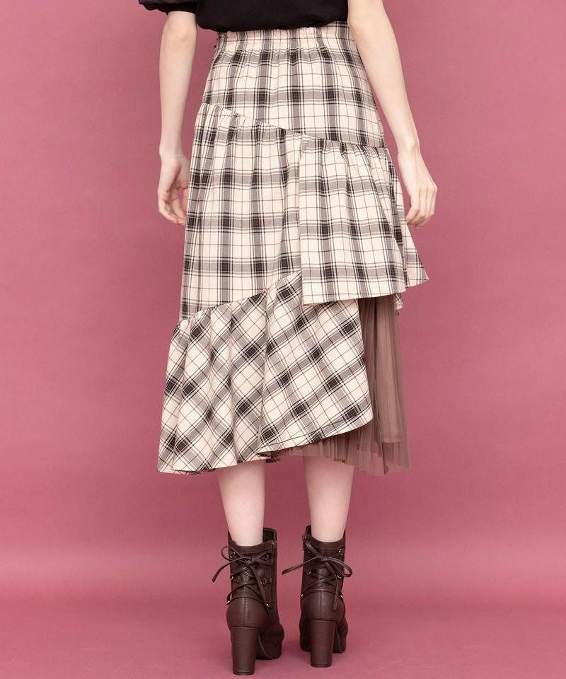 アシメラッフルチュールスカート