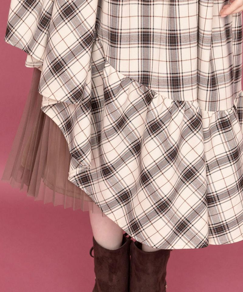 アシメラッフルチュールスカート