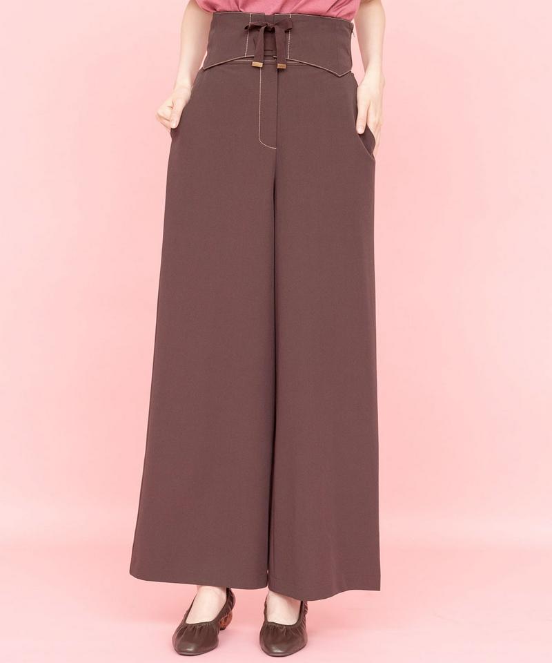 ウエストリボン２WAYパンツ
