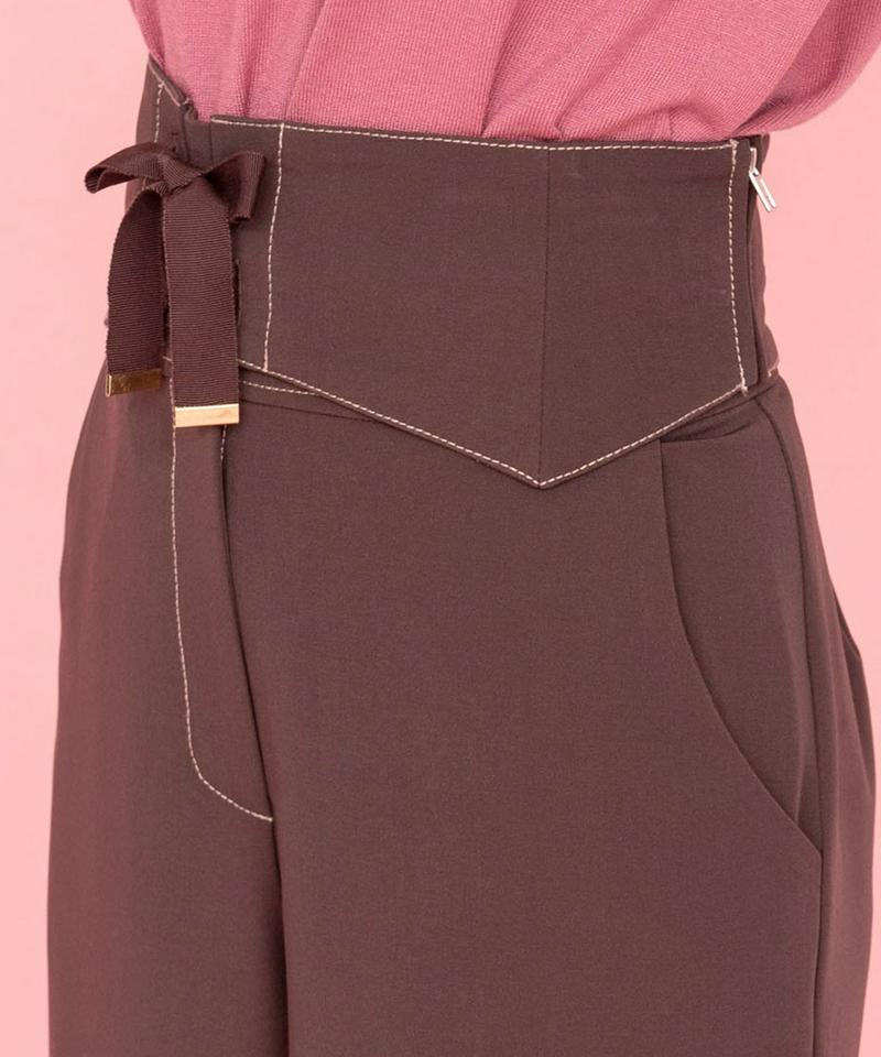 ウエストリボン２WAYパンツ