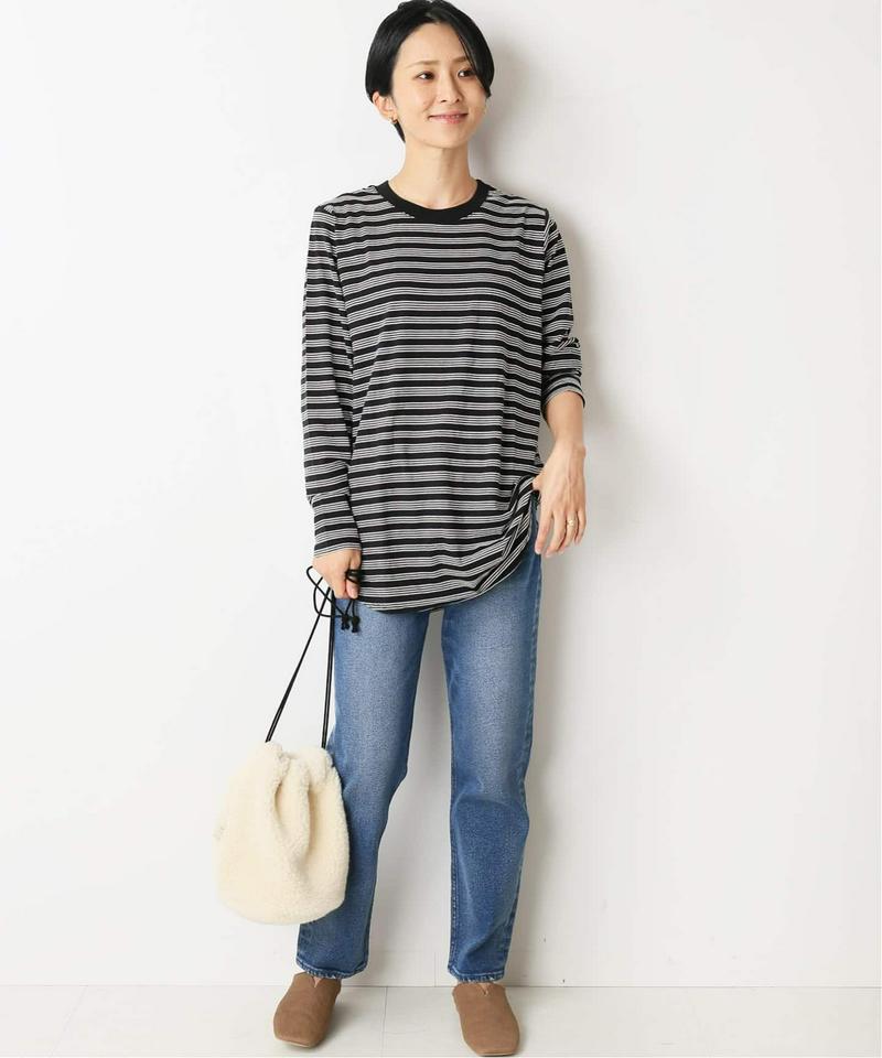 コットンボーダースカーフプルオーバー◆（JOURNAL STANDARD relume）