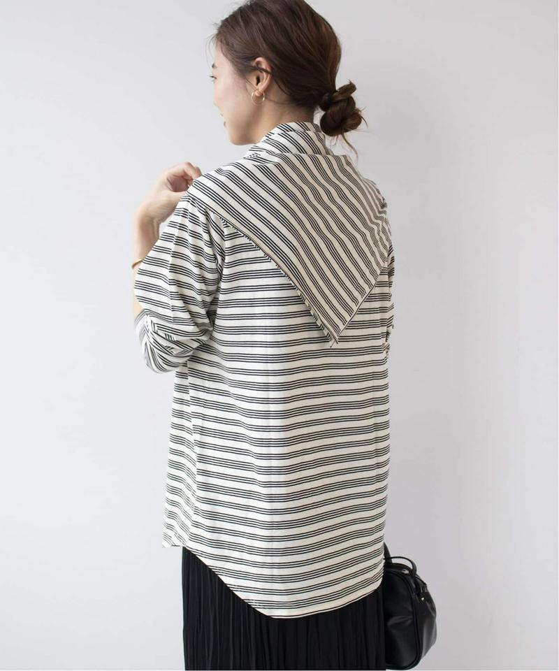 コットンボーダースカーフプルオーバー◆（JOURNAL STANDARD relume）