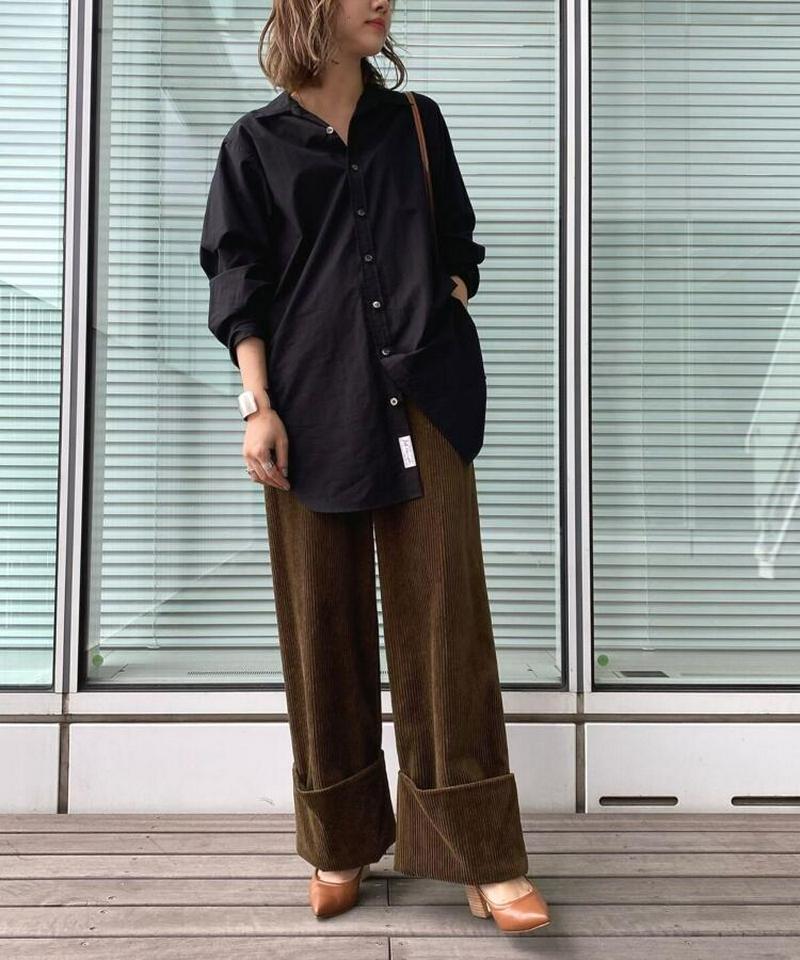 【ウォッシャブル】コーデュロイワイドパンツ