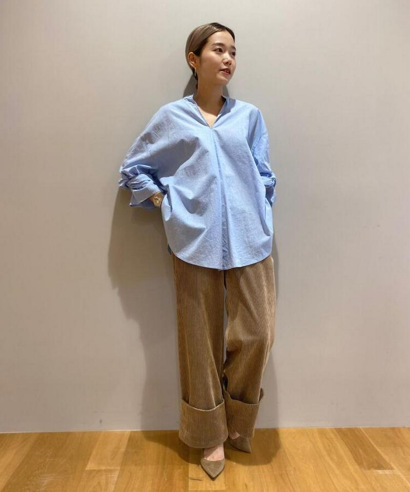 【ウォッシャブル】コーデュロイワイドパンツ