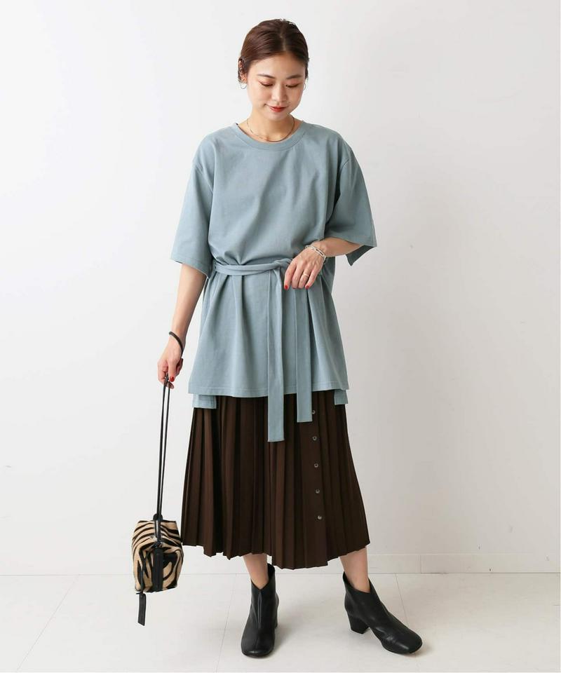 【Miho Tanaka × relume】ベルテッドスリットTシャツ◆（JOURNAL STANDARD relume）