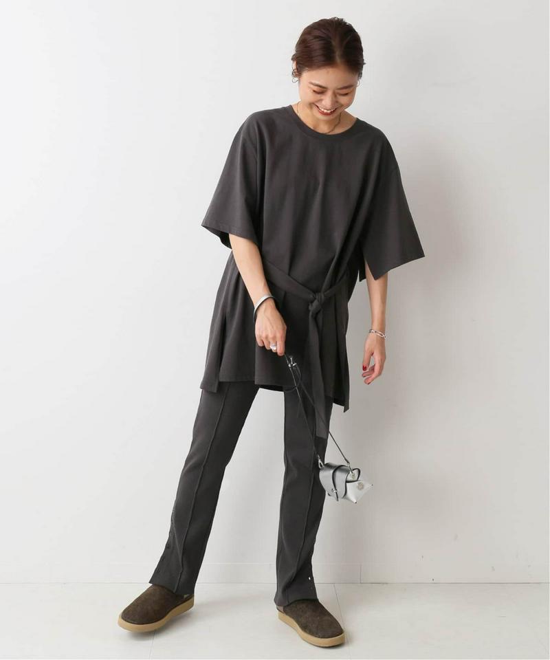 【Miho Tanaka × relume】ベルテッドスリットTシャツ◆（JOURNAL STANDARD relume）