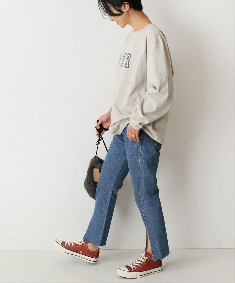【Goodwear/グッドウェア】C/N L/S WITH CUFFHEM RIB：カットソー◆（JOURNAL STANDARD relume）