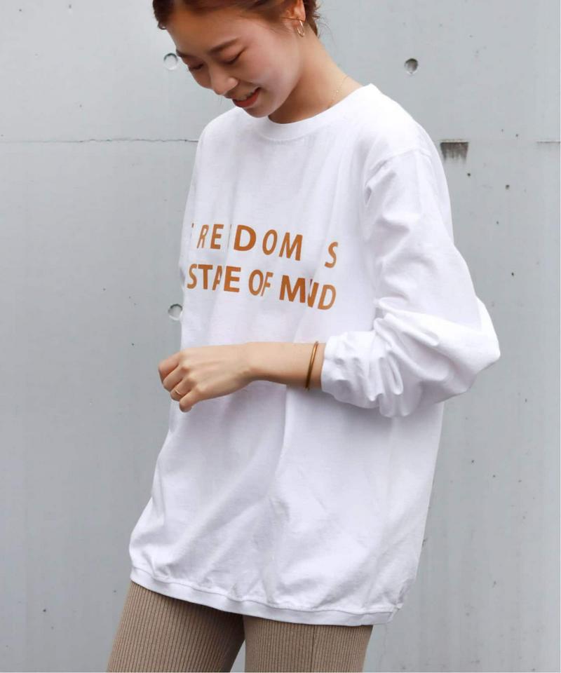 【Goodwear/グッドウェア】C/N L/S WITH CUFFHEM RIB：カットソー◆（JOURNAL STANDARD relume）