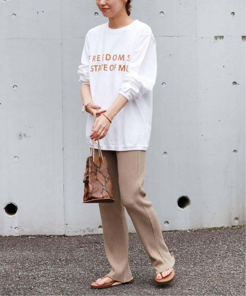 【Goodwear/グッドウェア】C/N L/S WITH CUFFHEM RIB：カットソー◆（JOURNAL STANDARD relume）