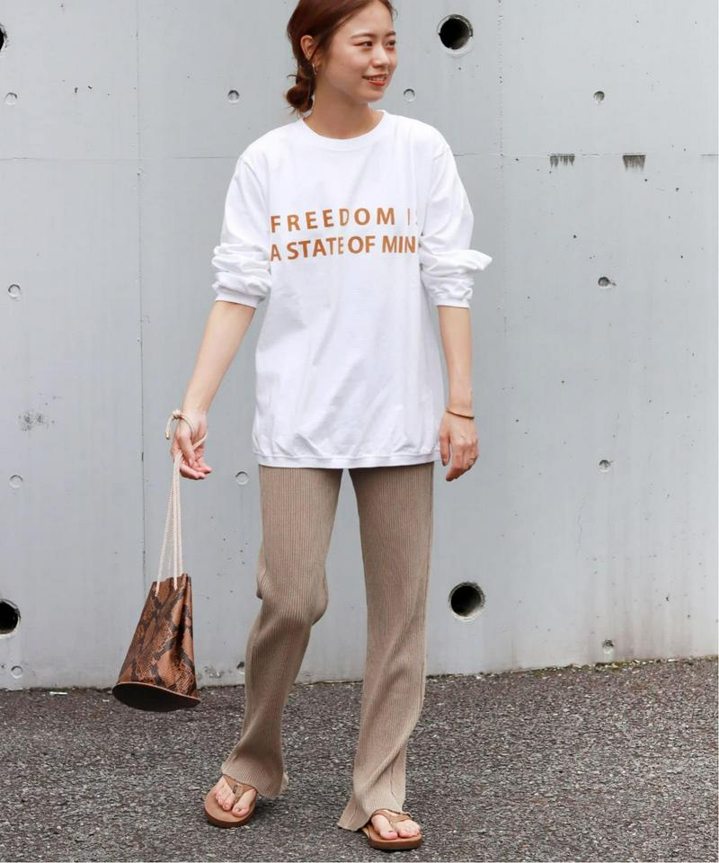 【Goodwear/グッドウェア】C/N L/S WITH CUFFHEM RIB：カットソー◆（JOURNAL STANDARD relume）