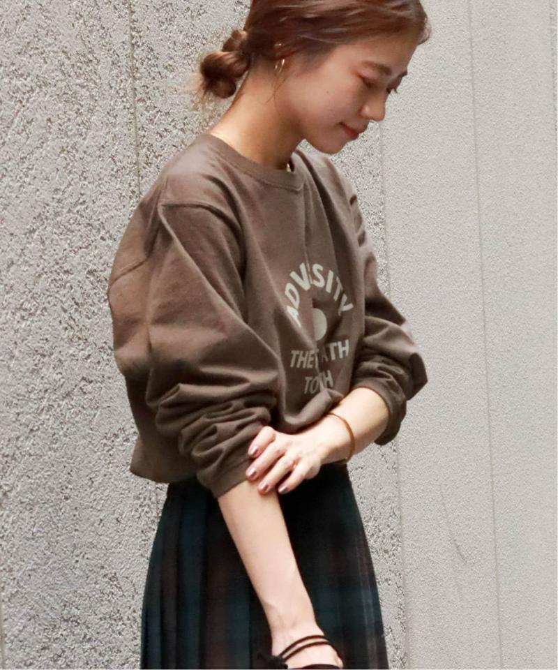 【Goodwear/グッドウェア】C/N L/S WITH CUFFHEM RIB：カットソー◆（JOURNAL STANDARD relume）