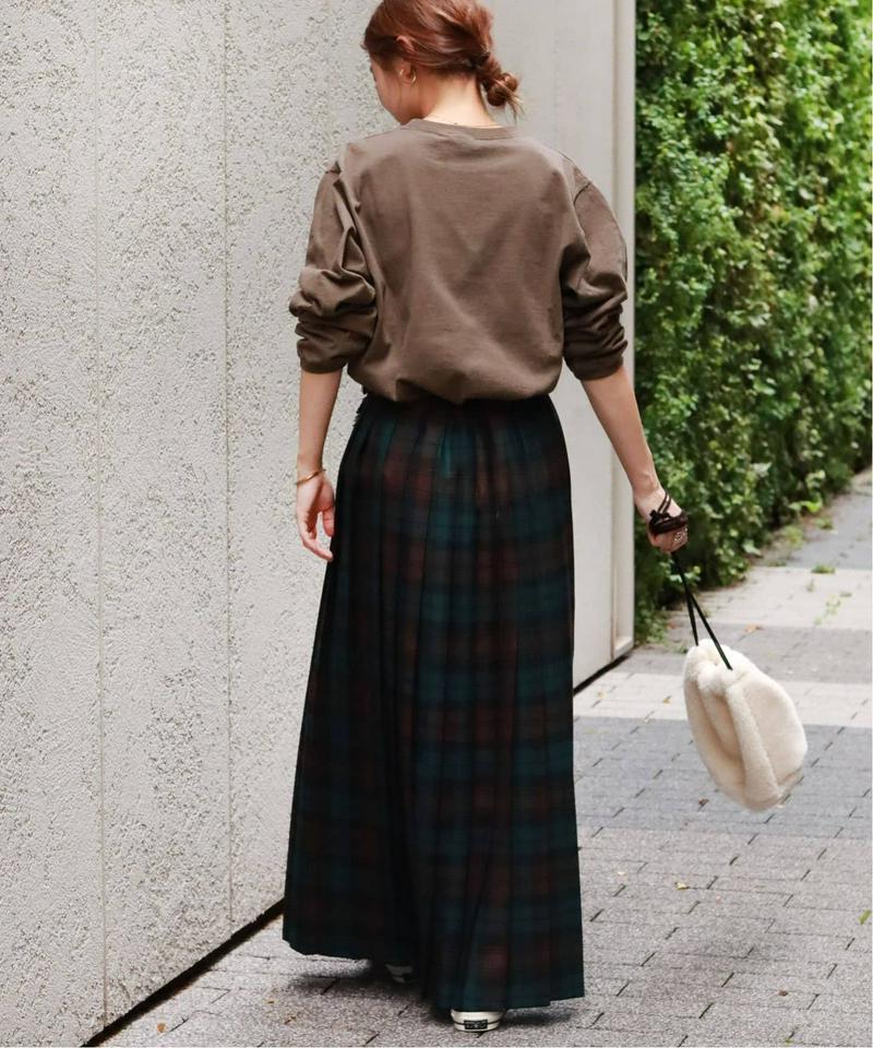 【Goodwear/グッドウェア】C/N L/S WITH CUFFHEM RIB：カットソー◆（JOURNAL STANDARD relume）