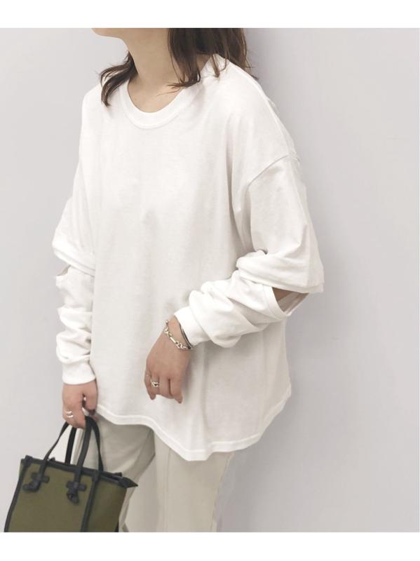 【PRE_/プレ】EB OPEN LS T:カットソー◆