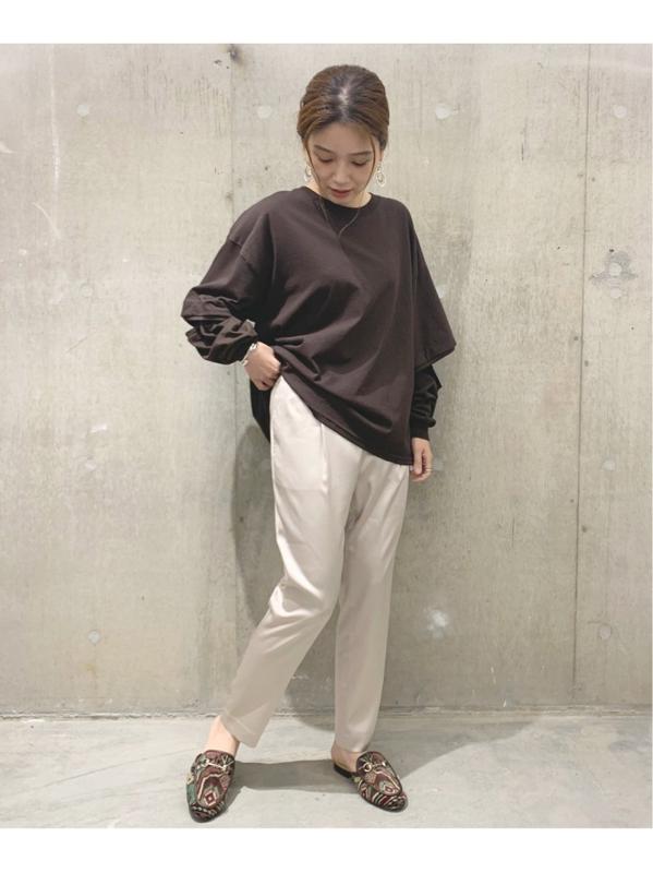【PRE_/プレ】EB OPEN LS T:カットソー◆