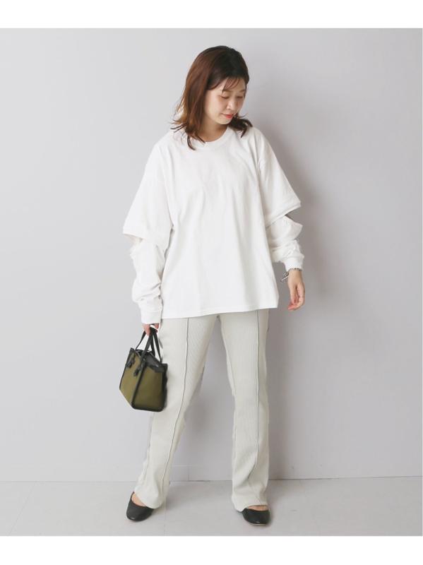 【PRE_/プレ】EB OPEN LS T:カットソー◆