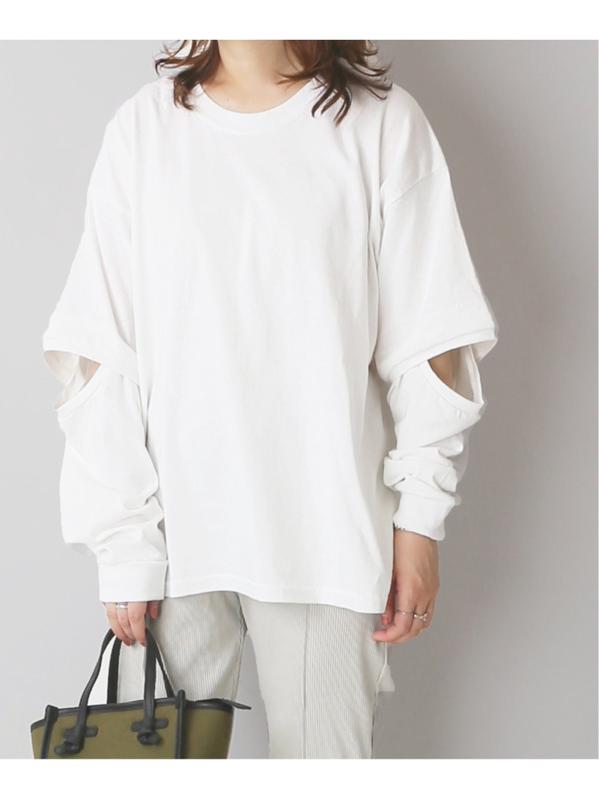【PRE_/プレ】EB OPEN LS T:カットソー◆