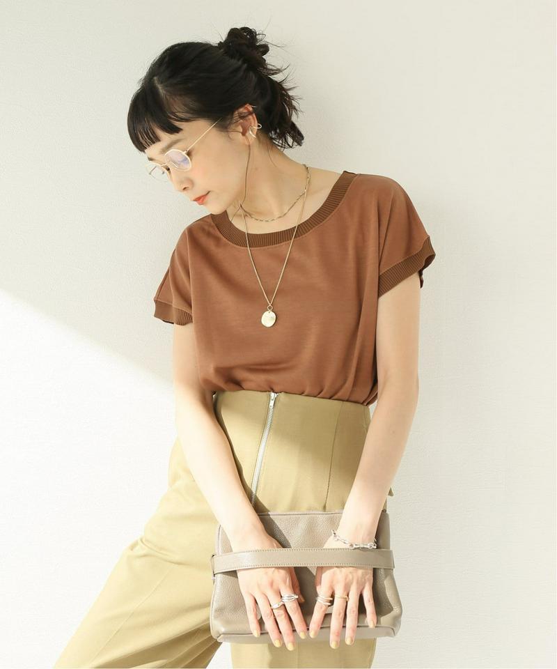 リヨセル天竺フレンチスリーブTシャツ◆（JOURNAL STANDARD relume）