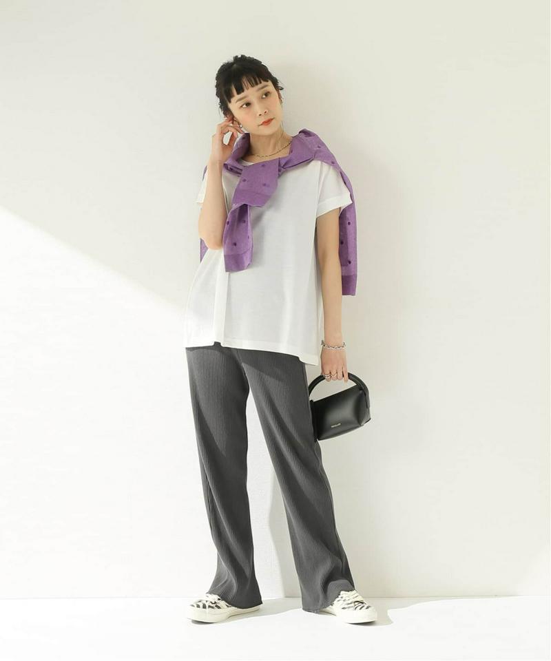 リヨセル天竺フレンチスリーブTシャツ◆（JOURNAL STANDARD relume）