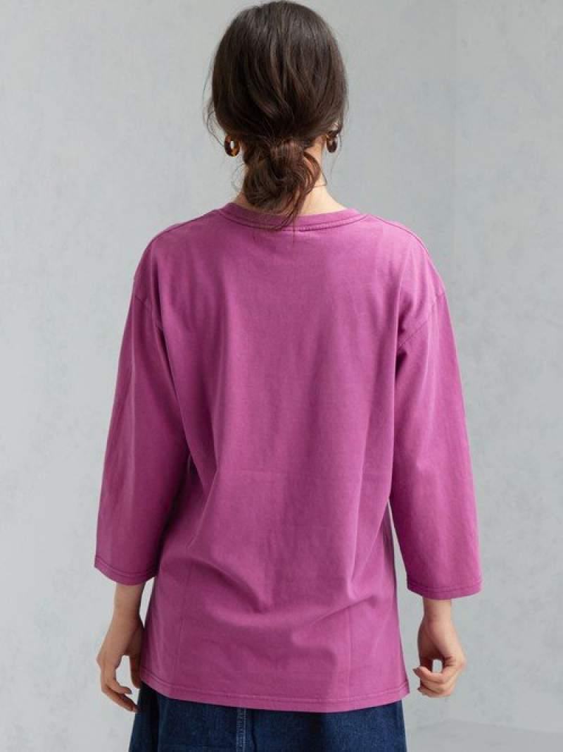 ★ [ フルーツオブザルーム ] FRUIT OF THE LOOM SC 7分袖 DYED プルオーバー カットソー