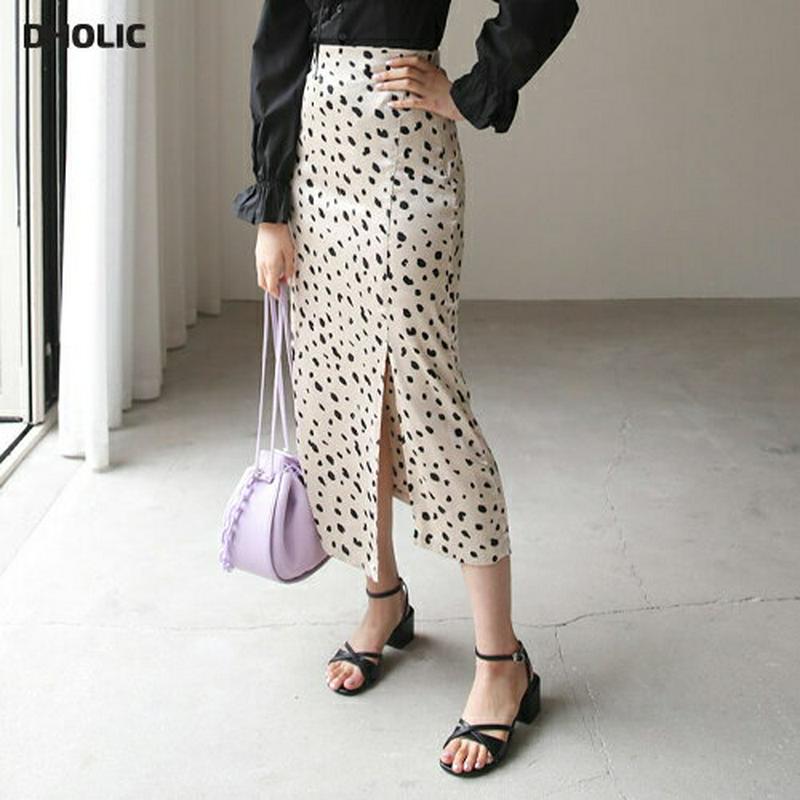 【新作10%OFF】サテンレオパードスカート・全2色・t60731 レディース【sk】【韓国 ファッション ボトムス スカート 