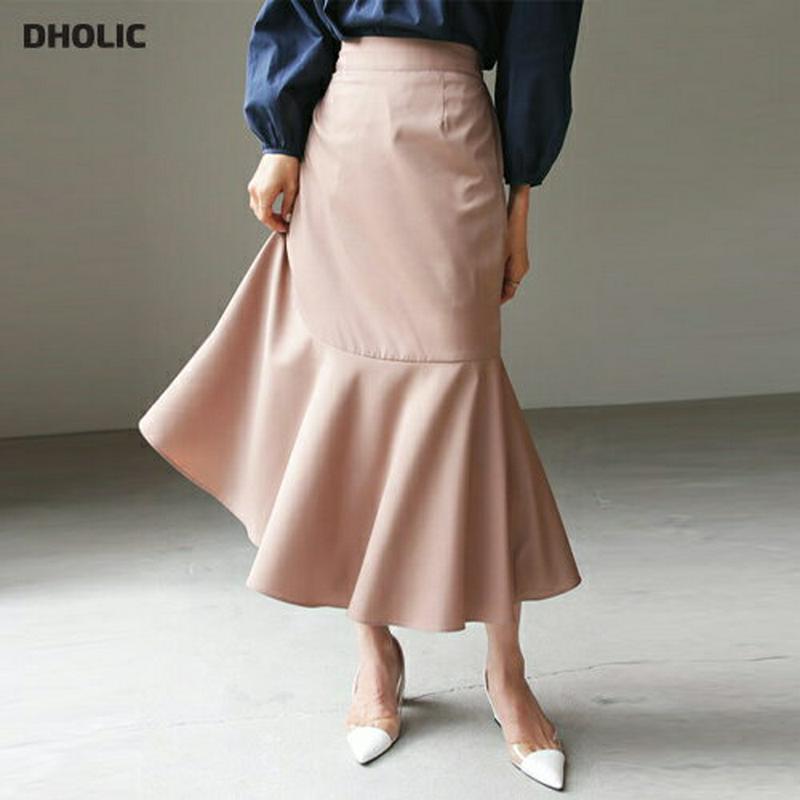 【新作10%OFF】アンバランスマーメイドスカート・全4色・b60732 レディース【sk】【韓国 ファッション ボトムス スカ