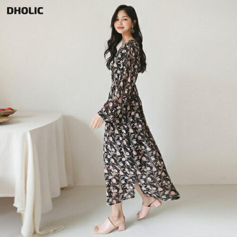 【新作10%OFF】ストラップ付スクエア花柄ワンピース・全3色・t60725 レディース【ops】【韓国 ファッション ワンピー