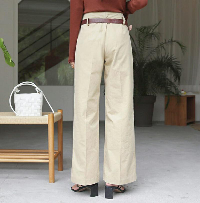 【新作10%OFF】ホックワイドパンツ・全2色・t60738 レディース【pt】【韓国 ファッション ボトムス ズボン パンツ 