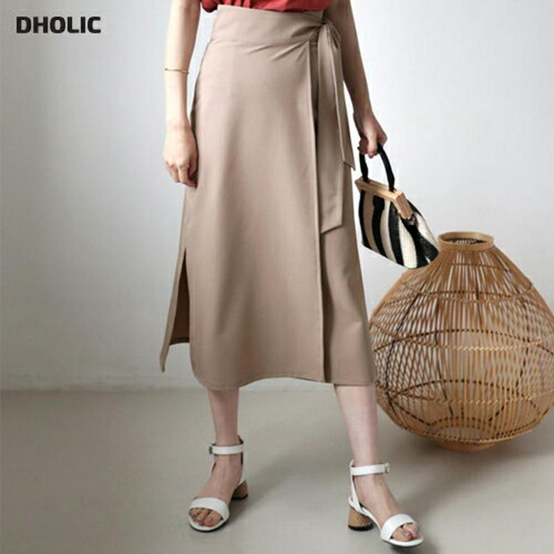 【新作10%OFF】スリットラップスカート・全3色・b63513 レディース【sk】【韓国 ファッション スカート ミディ丈 ミ