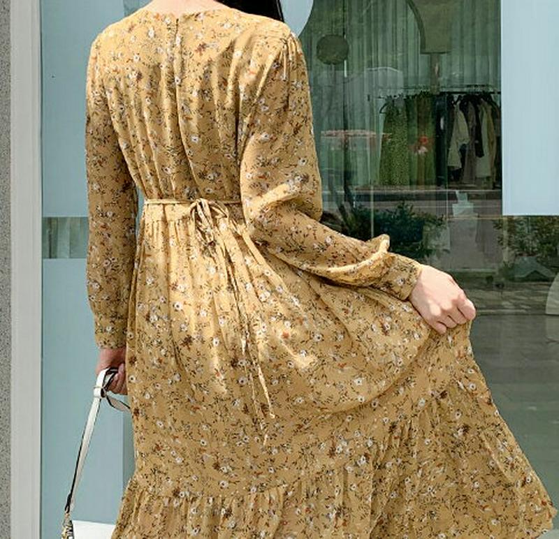 【新作10%OFF】リボンフローラルワンピース・全2色・t60548 レディース【ops】【韓国 ファッション ワンピース ロン