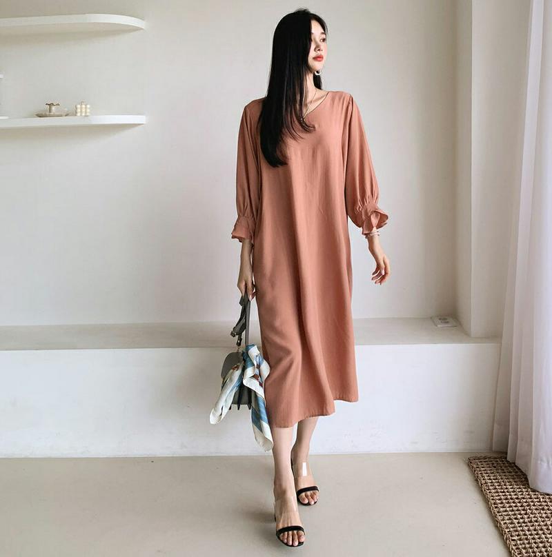 【新作10%OFF】2WAYタックワンピース・全3色・b60549 レディース【ops】【韓国 ファッション ワンピース ロング