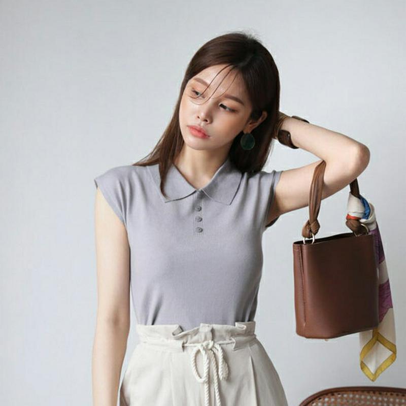 【新作10%OFF】カラーボタンニット・全5色・t63493 レディース【tops】【韓国 ファッション トップス ニット ニッ