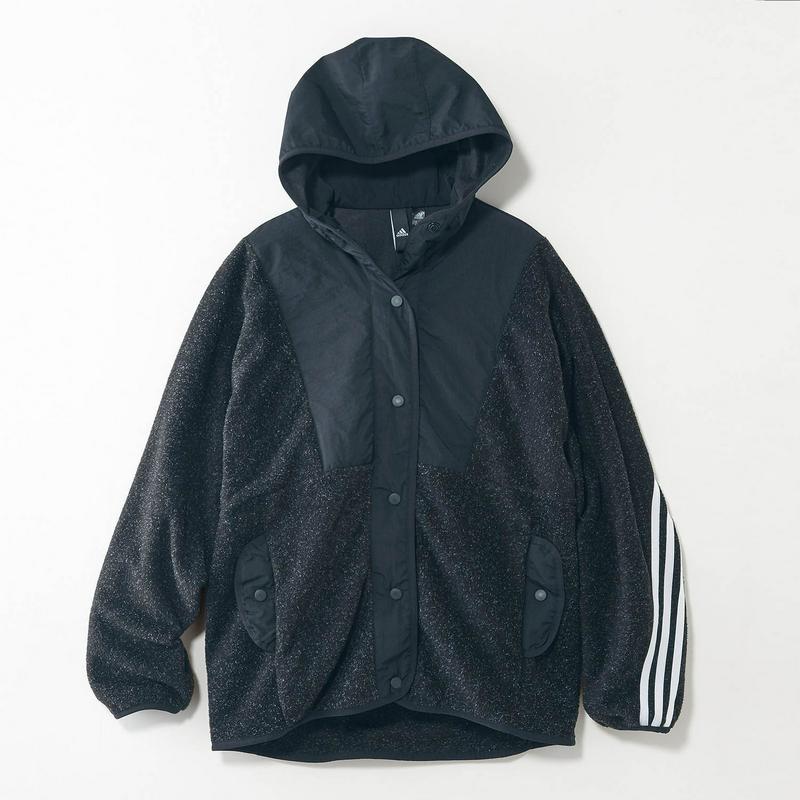 異素材使いＷ　ＭＨＳ　フリースパーカー（アディダス/adidas）