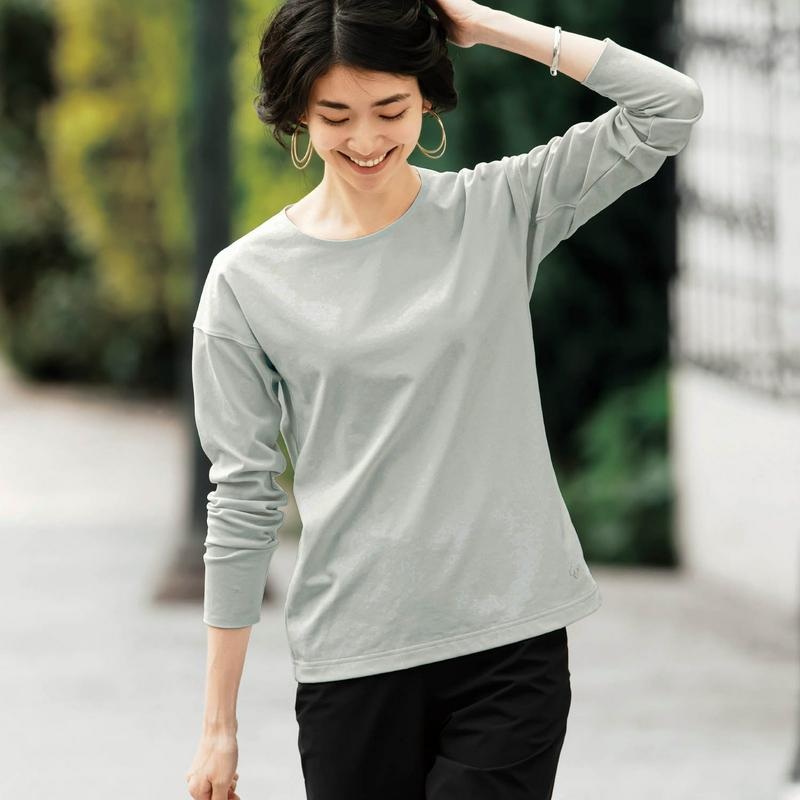 高機能素材なのにキレイ見え♪長袖Ｔシャツ【ＵＶケア・吸汗速乾】（デサント/DESCENTE）