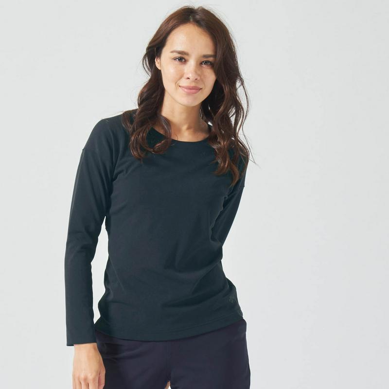 高機能素材なのにキレイ見え♪長袖Ｔシャツ【ＵＶケア・吸汗速乾】（デサント/DESCENTE）
