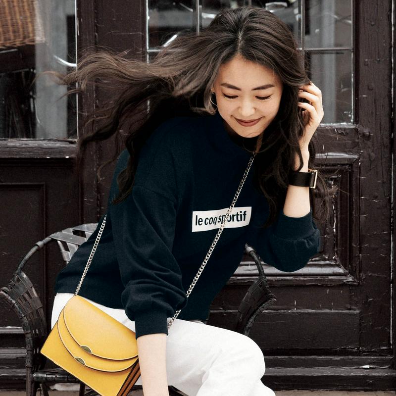 ゆるっとシルエットで体型カバー◎ボトルネック長袖Ｔシャツ【ＵＶケア・吸汗】（ルコックスポルティフ/le coq sportif）