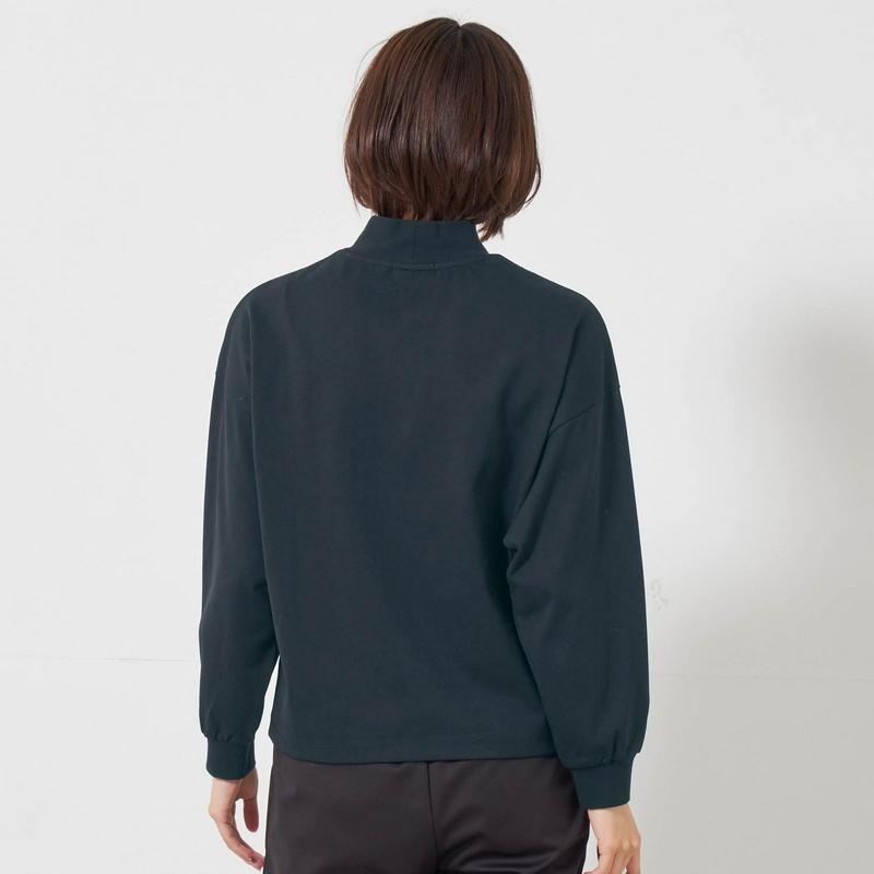ゆるっとシルエットで体型カバー◎ボトルネック長袖Ｔシャツ【ＵＶケア・吸汗】（ルコックスポルティフ/le coq sportif）